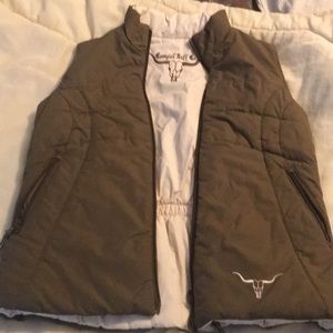 Cowgirl Tuff Ladies Reversible Puffy Vest